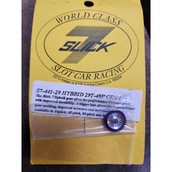 NOS NIP Slick 7 Gear 29T 48P Racing 1/24 Slot Car Flexi Turbo Cobalt  S7-441-29 - Picture 1 of 2